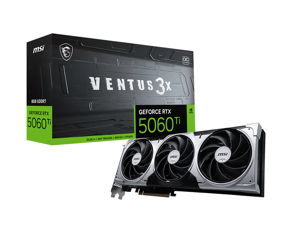 MSI GeForce RTX 5060 Ti 8G VENTUS 3X OC